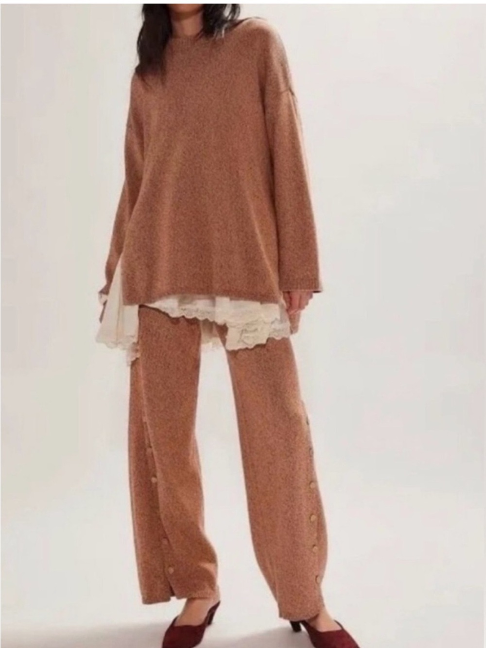 NWOT Free People Free-est Button Up Sweater Set Size Medium